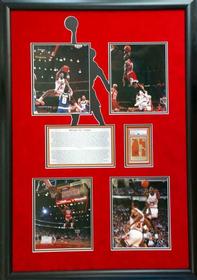 Michael Jordan Photo Collage with Signed Card 197//280